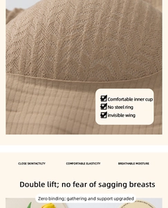 Dettaglio del reggiseno in pizzo senza ferretto con mesh traspirante e sostegno