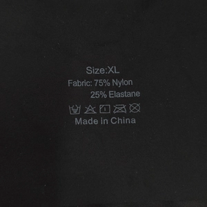 Reggiseno sportivo nero senza cuciture taglia XL in 75% Nylon e 25% Elastan