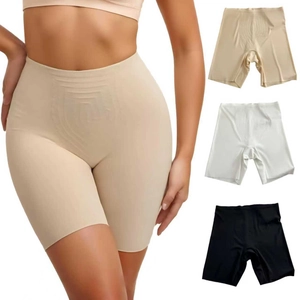 Women Seamless High Waist Tummy Control Shaper Shorts Slimming Underwear Invisible Anti Exposure Safety Pants