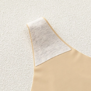 Seamless nude panties featuring a breathable grey cotton crotch detail for comfort