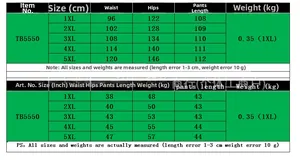 Tableau des tailles pour pantalon cargo camouflage taille haute avec mesures cm et pouces