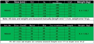 Detailed size chart for houndstooth wide leg pants in CM and Inch for sizes 1XL to 5XL