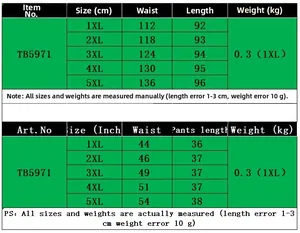Detailed size chart for plus size striped casual shirt dress from 1XL to 5XL in cm and inches