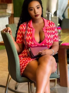 Plus Size Women Zigzag Geometric Print Polo Dress Short Sleeve V Neck Bodycon Mini Dress Summer Casual Slim Fit Dress