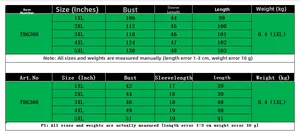 Tableau des tailles détaillé pour robe florale grande taille de 1XL à 5XL en cm et pouces