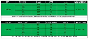 Size chart for plus size color block shirt 1XL to 5XL with cm and inch measurements