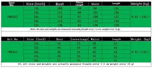 Size chart table for V-neck maxi dress with measurements in centimeters and inches