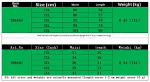 Detailed size chart for plus-size two-piece set showing measurements from 1XL to 5XL