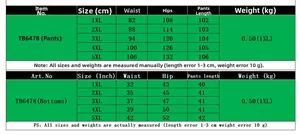 Size chart for women's casual trousers showing 1XL to 5XL in cm and inch units
