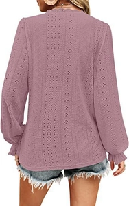 Detailed view of women's hollow lace back design with elegant elastic ruffle cuffs