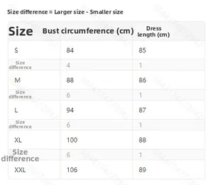 Size chart showing bust and length measurements in cm for Bohemian 3D print sleeveless dress