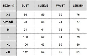Detailed size guide table for embroidered V-neck mini dress showing cm measurements