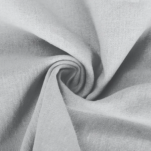 Detailed macro texture of cotton linen fabric with plain weave and breathable fiber knots