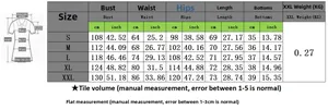 Guide des tailles détaillé pour ensemble de plage imprimé ananas femme de S à XXL