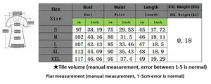 Detailed size chart for leopard print batwing sleeve top including bust and waist measurements