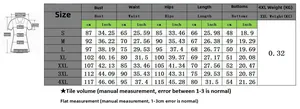 Comprehensive size chart for poker print two-piece set including bust and waist data