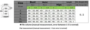Size chart for women's sleeveless bodysuit with measurements in cm and inches for S-XXL