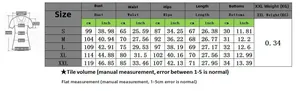 Detailed size chart for women's batwing sleeve set with measurements in cm and inches