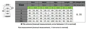 Size chart for women yoga romper with bust waist and hip measurements from S to XXL