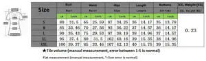 Size chart for women's two-piece solid color camisole and ruched skirt set in S-XXL sizes