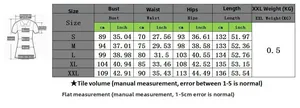 Detailed size chart for solid color long dress with dual zipper and ruched sleeves