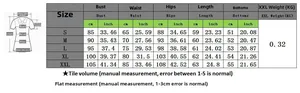 Size chart showing S-XXL dimensions for tie-dye printed round neck two-piece outfit