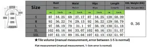 Tableau des tailles pour robe longue à strass avec fermeture éclair, mesures en cm et pouces