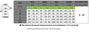 Tableau des tailles pour combishort rayé avec mesures en cm et pouces détaillées
