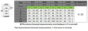 Size chart showing bust, waist, hips, and length in cm and inches for the romper