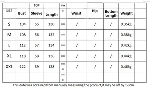 Guide des tailles avec buste, manches et longueur pour robe longue tendance