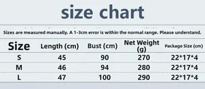 Detailed size chart for women sequin halter top including length and bust measurements
