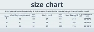 Guide des tailles détaillé pour robe dos nu en résille à strass, tailles S, M et L