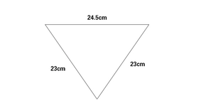 Detailed technical diagram showing product size specifications 24.5cm by 23cm for rhinestone mask
