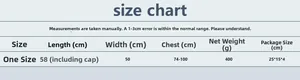 Detailed size chart for metallic rhinestone hooded vest with length and bust measurements