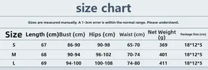 Comprehensive size chart for metallic sequin halter dress including bust and waist measurements