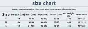 Detailed size chart for sequin party dress including bust and waist measurements in cm