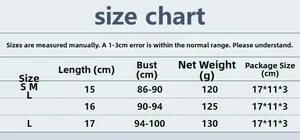 Detailed size chart for sexy sequin crop top including length and bust measurements