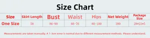 Guide des tailles pour robe de soirée sexy avec mesures de longueur, buste, taille et hanche