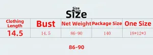 Size chart for women's metallic sequin crop top showing length, bust, weight and dimensions