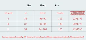 Detailed size chart for women sexy rhinestone fishnet camisole with length and bust measurements