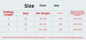 Size chart for rhinestone fishnet top including length and bust measurements for S M L