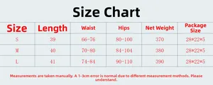 Größentabelle mit Maßen für S, M, L des glitzernden Fransen-Bodycon-Rocks in Silber