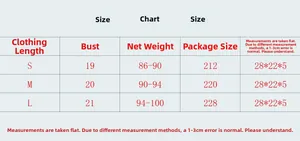 Size chart for rhinestone fishnet crop top showing bust and length in S, M, L sizes