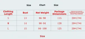 Detailed size chart for rhinestone fishnet halter top covering sizes S to L measurements