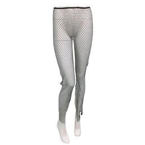 Legging résille à strass pour femmes avec maille noire et embellissements de cristaux
