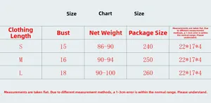 Detailed size chart for rhinestone fishnet hooded camisole showing S M L dimensions