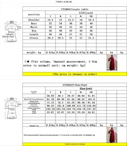 Size chart showing S to 2XL measurements for lace slim fit long dress with rhinestone detail