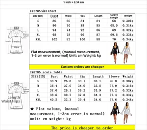 Comprehensive size chart for slim fit long sleeve dress with CM and INCH measurements