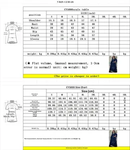 Detailed size chart for the rhinestone maxi dress featuring S-5XL in inches and cm