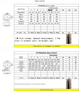 Detailed size chart for ethnic print robe with measurements from S to 2XL sizes